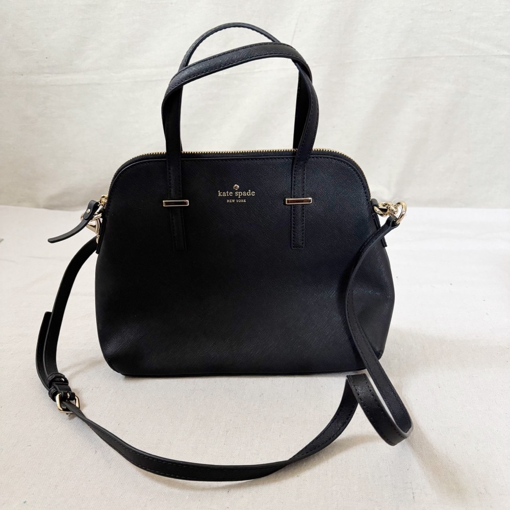 Kate Spade Black cow leather crossbody purse